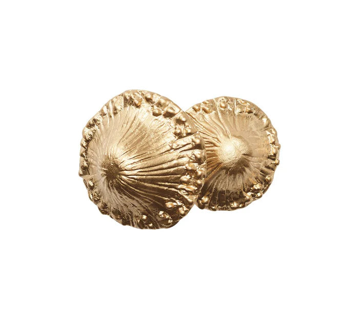 Sprout Napkin Ring in Brown & Gold