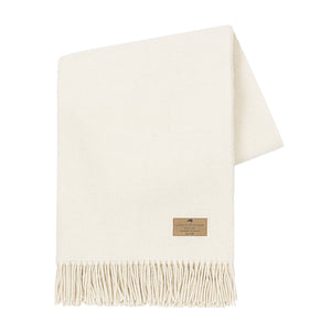 Ecru Juno Cashmere/Lambswool Throw