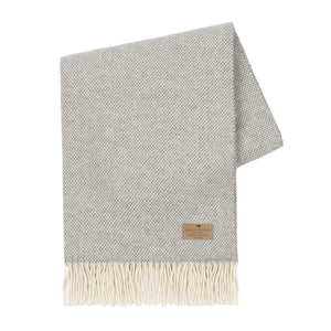 Light Gray Juno Cashmere/Lambswool Throw