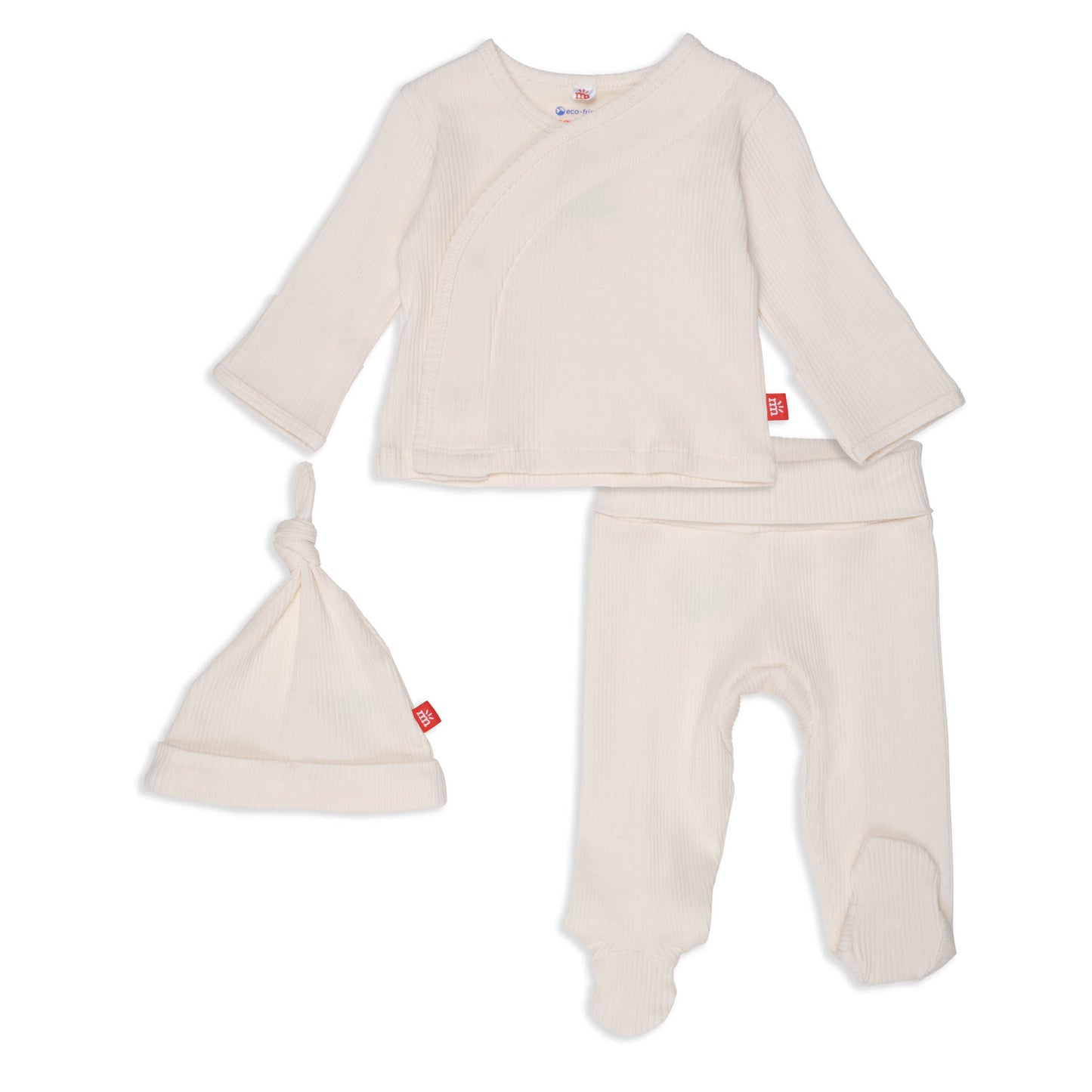 Whipped Cream Ribbed Cotton Kimono