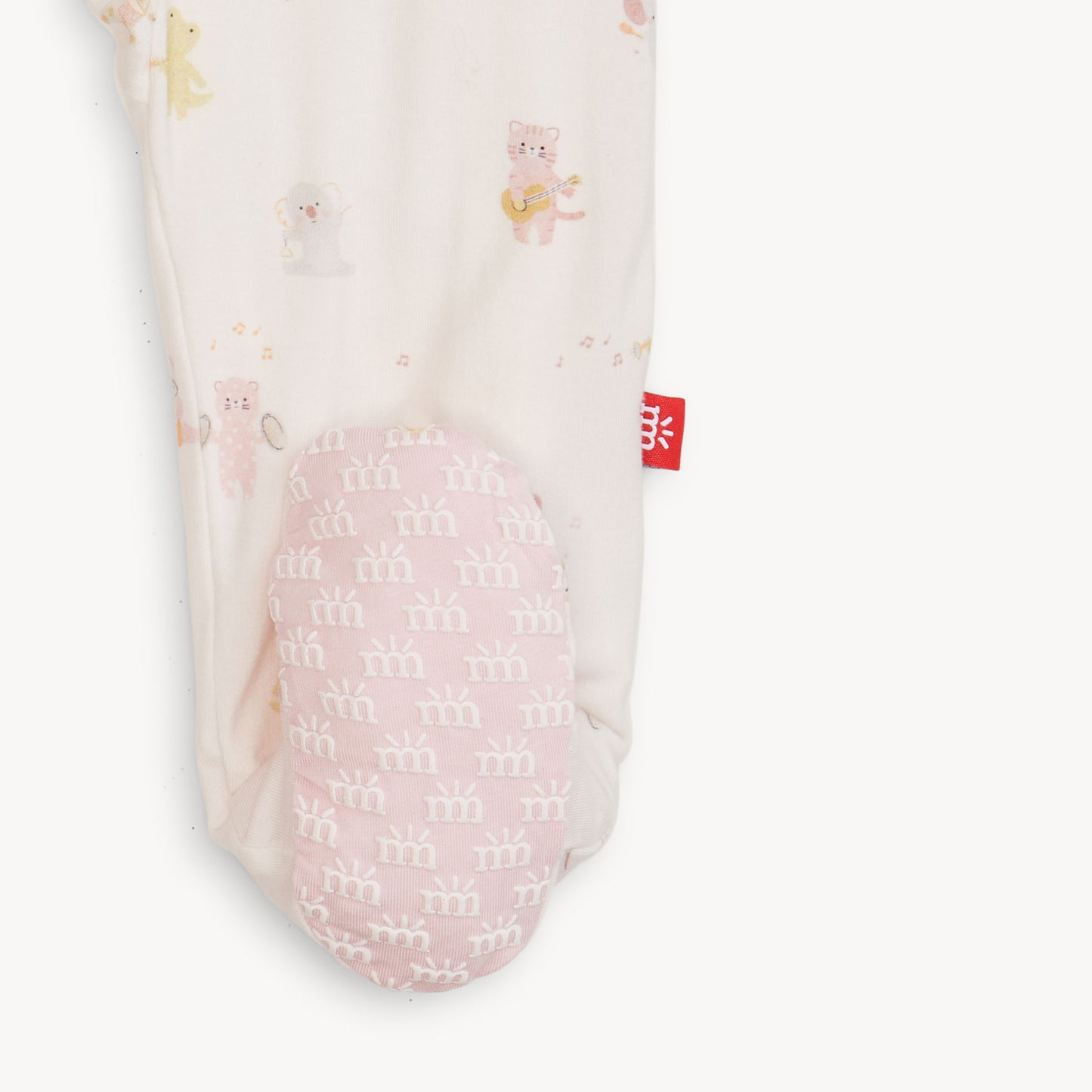 Pink Baby Beats Modal Footie