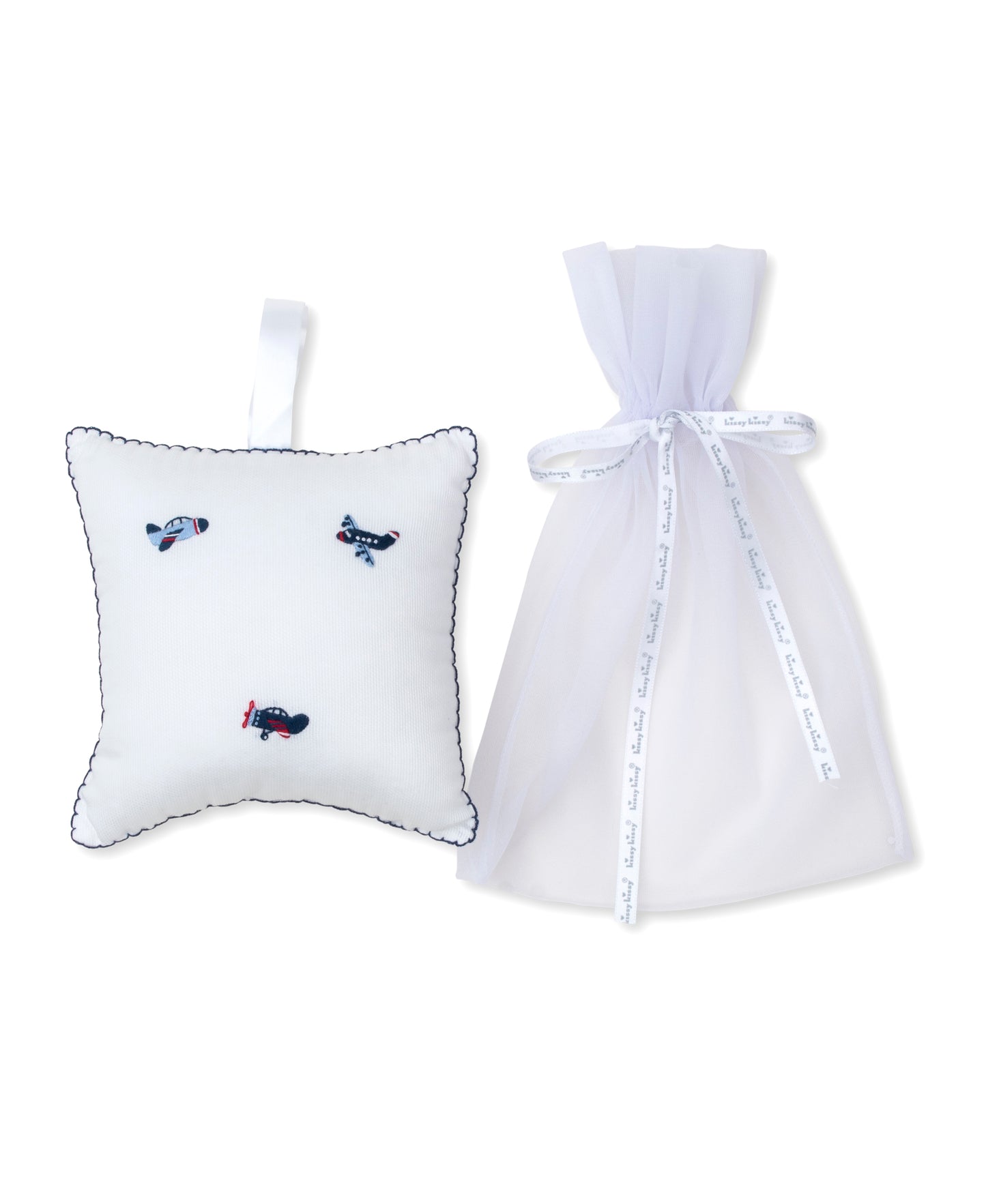 White Sky-High Planes Musical Pillow