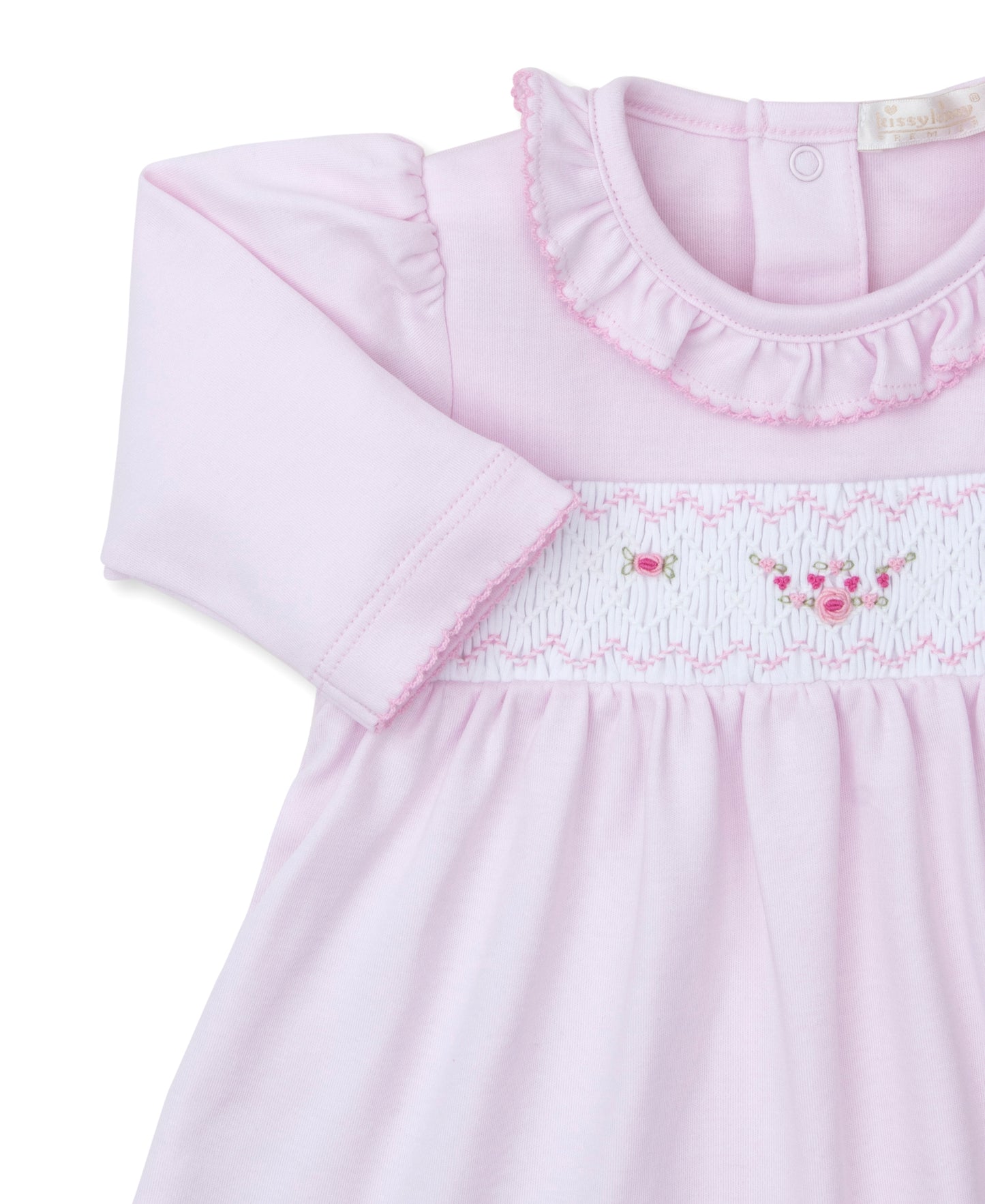 Pink Roses Hand Smocked Dress Set