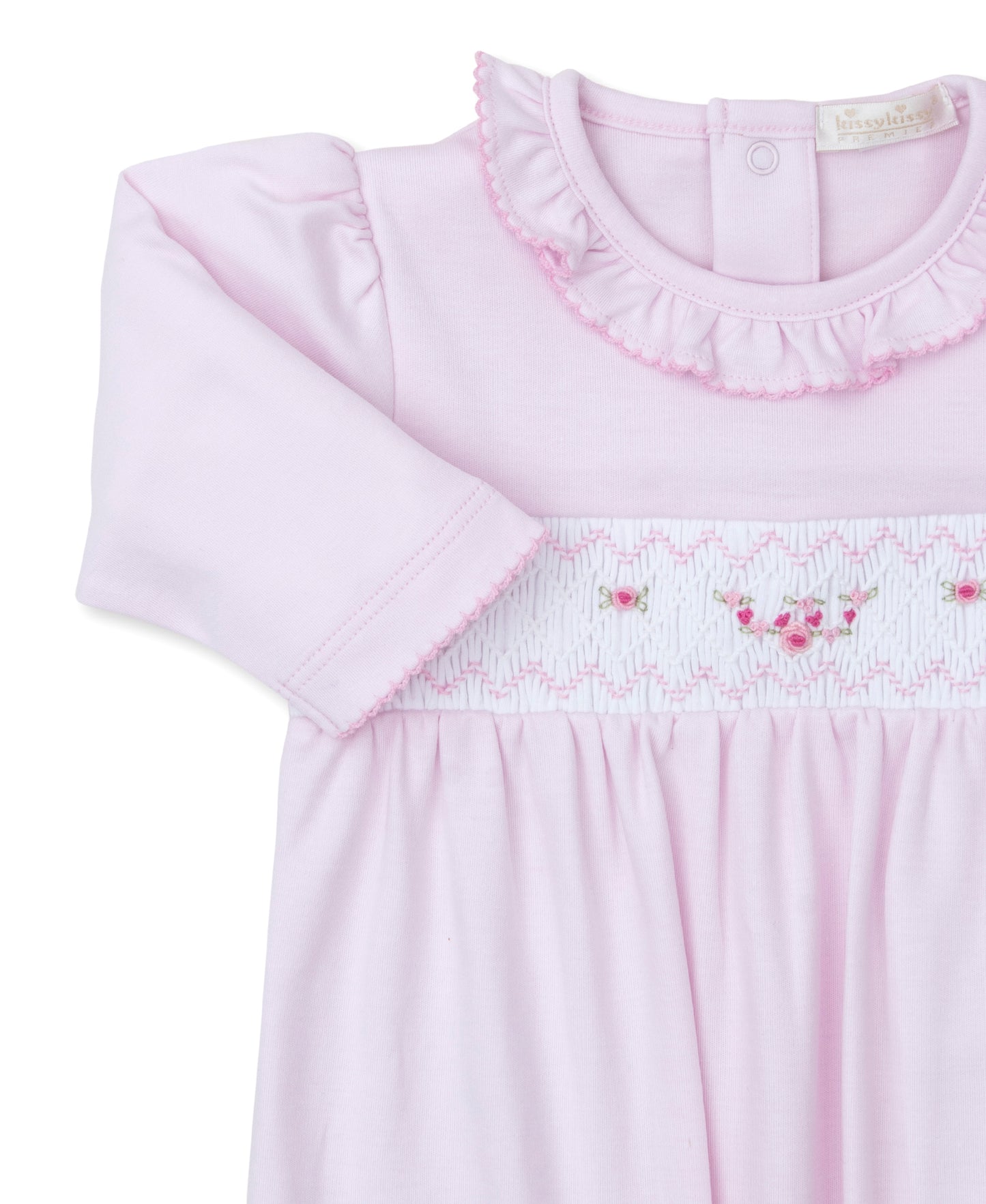 Pink Roses Hand Smocked Sack
