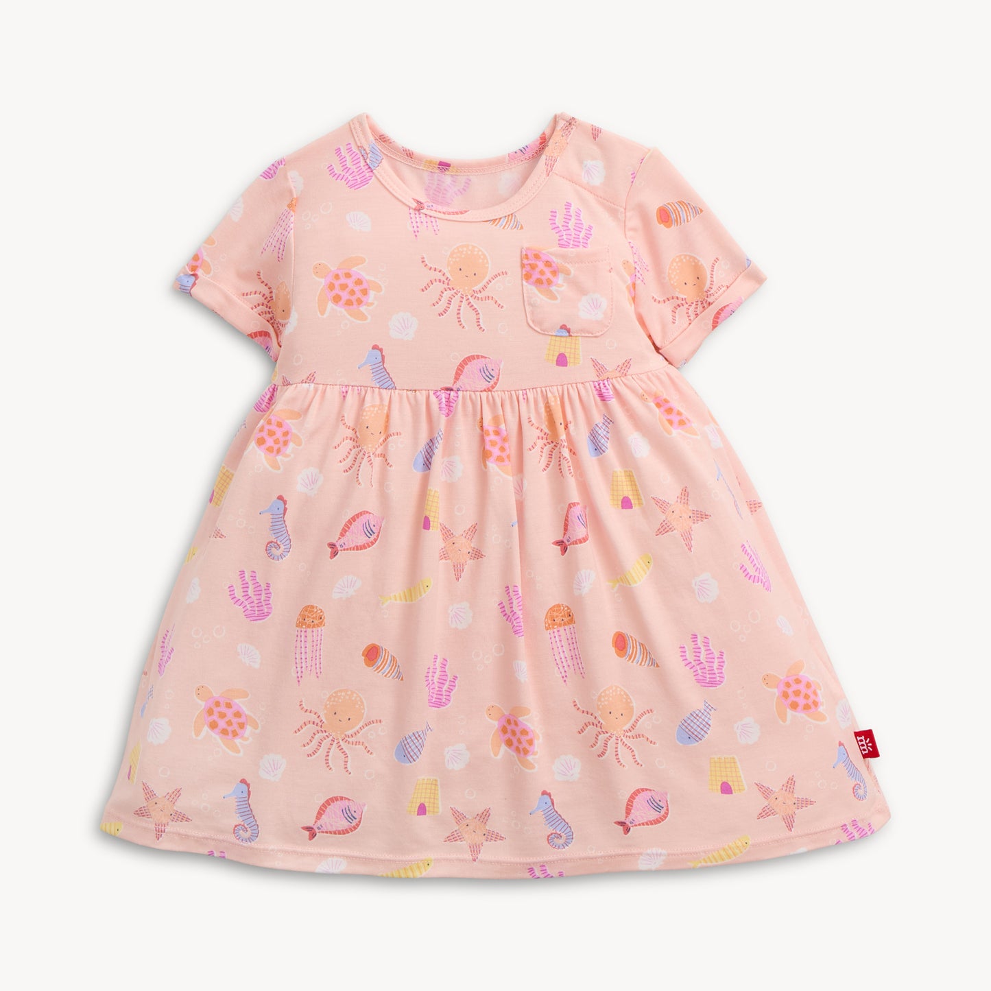 Deep Chic Pk Modal Mag S/s Pocket Baby Drs