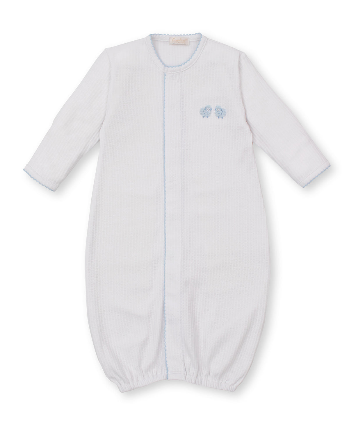 Light Blue Conv Gown w/ Hand Emb - Premier Baa Baa Baby Sheep