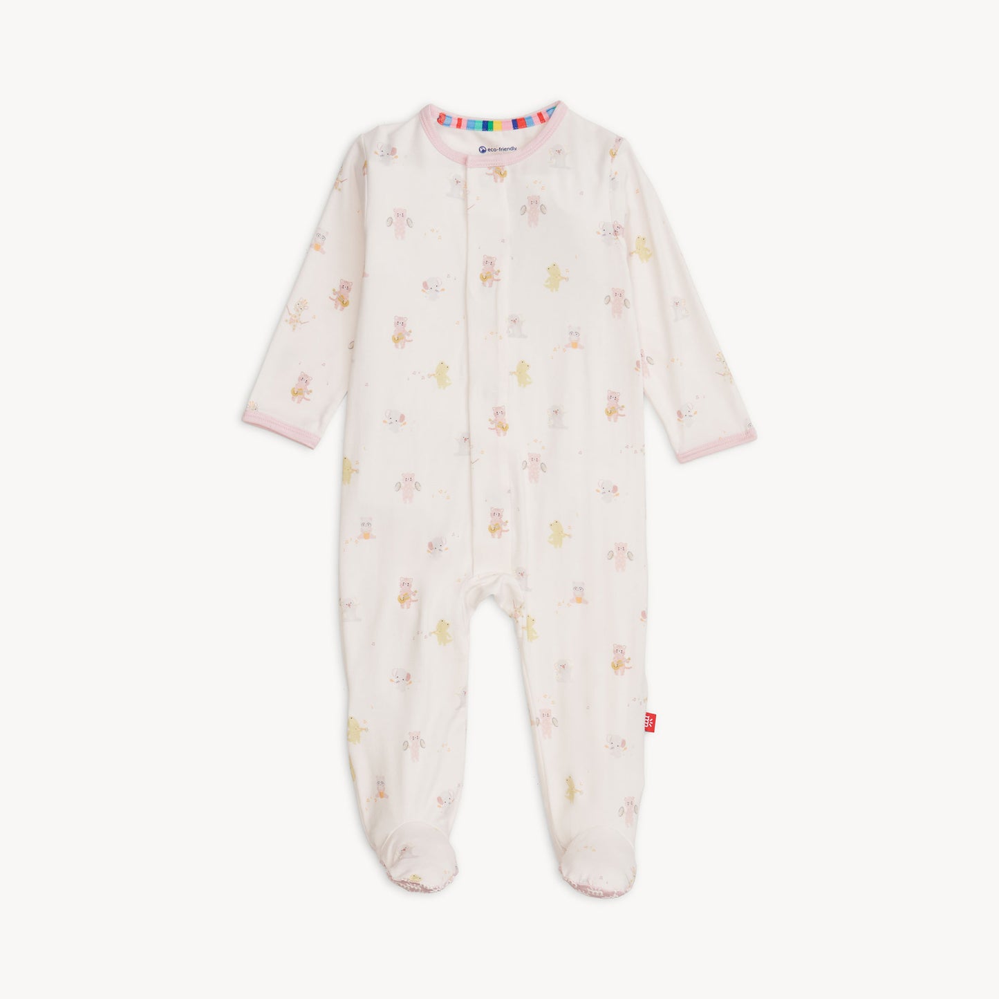 Pink Baby Beats Modal Footie