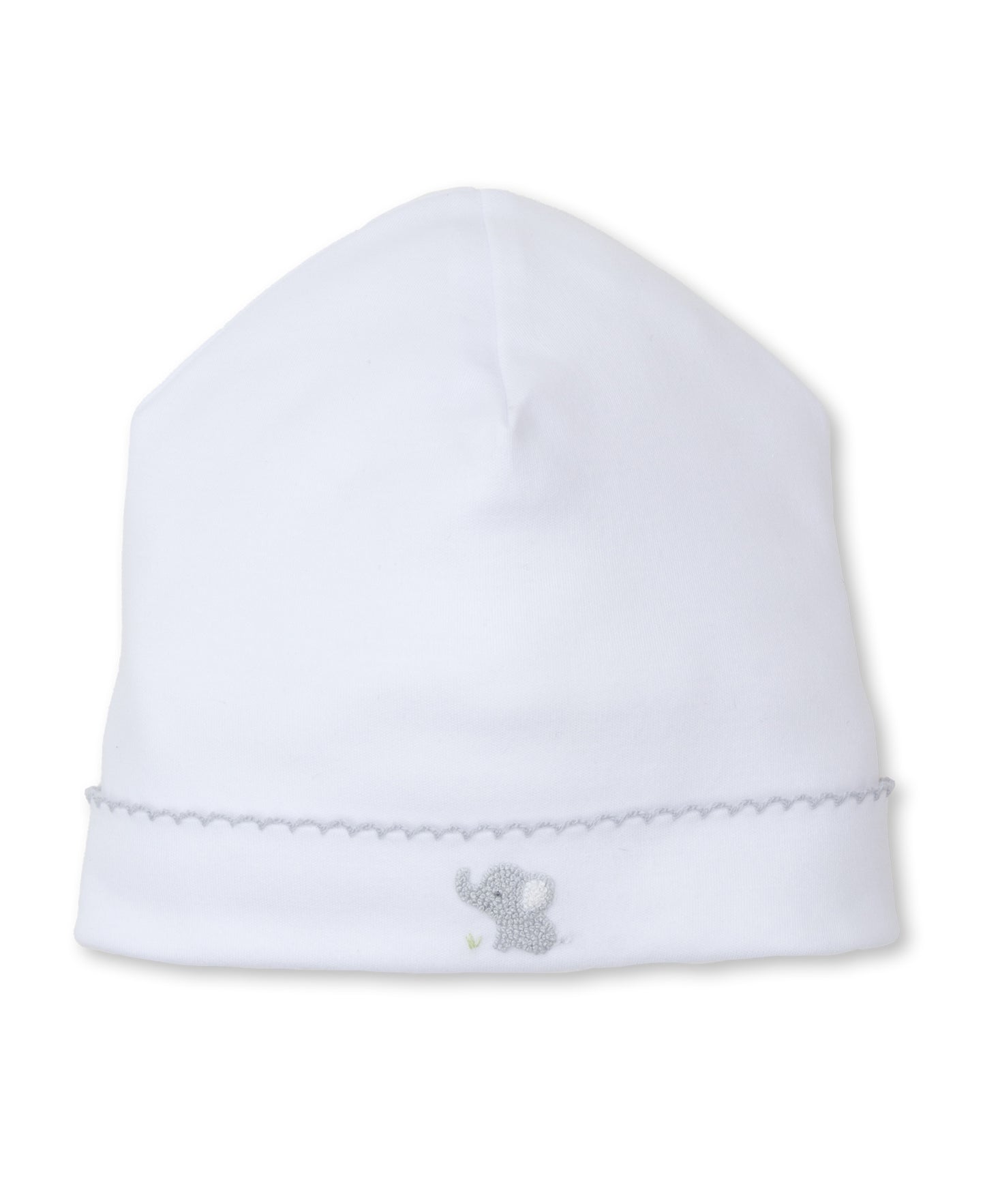 White and Silver Jungle Mates Hand Embroidered Hat