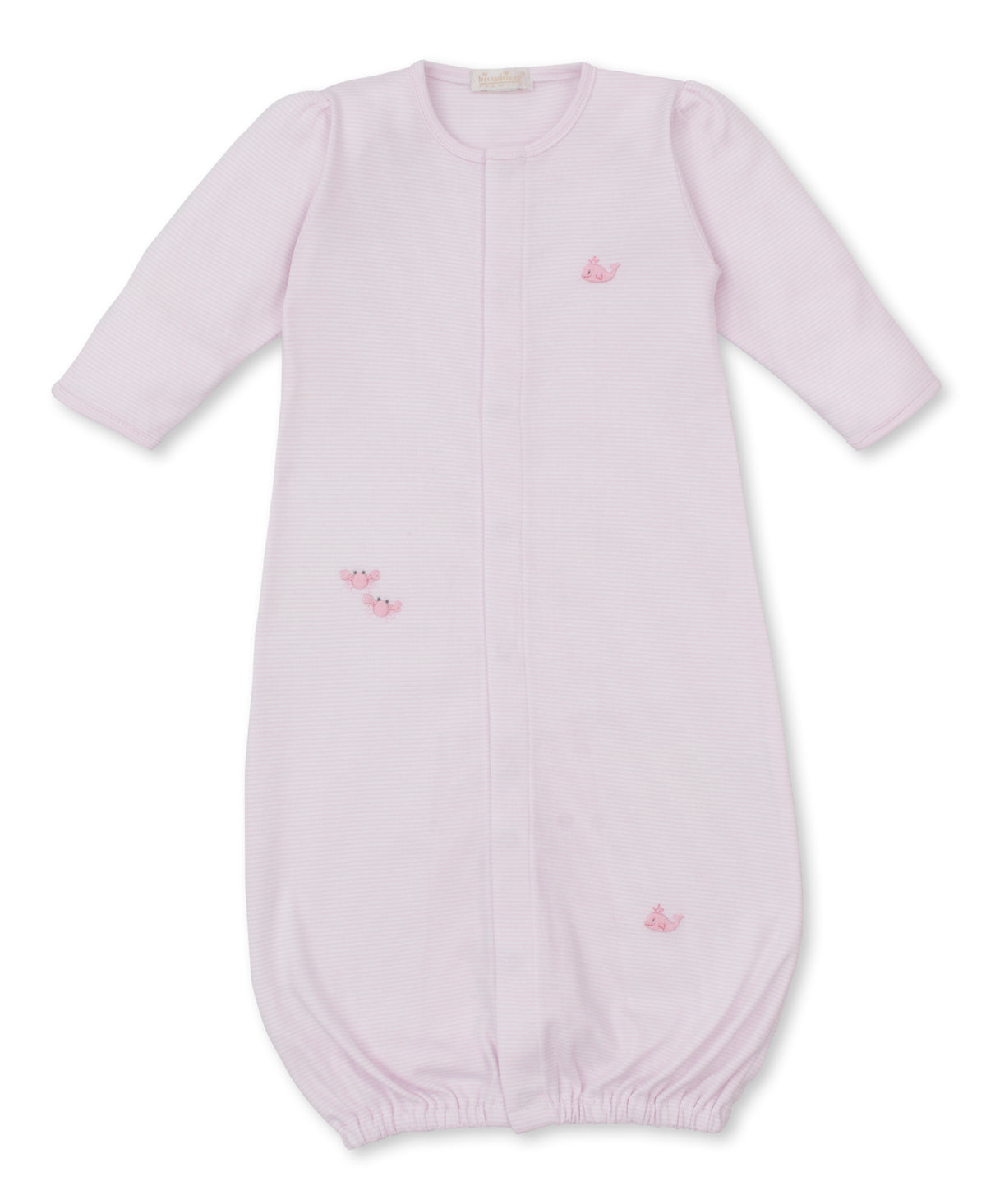 Pink Conv Gown w/ Hand Emb Str - SCE Crabs & Whales