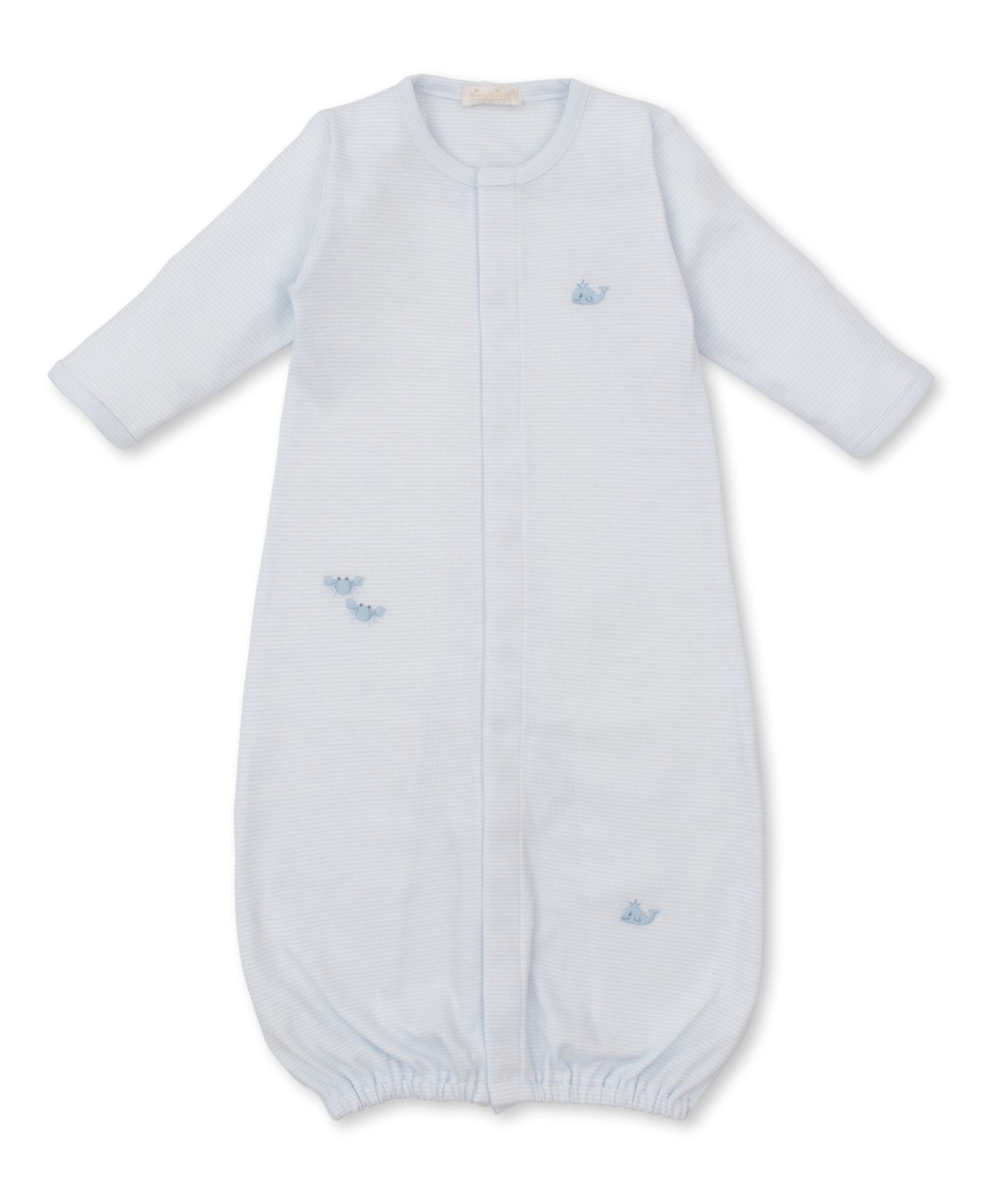 Light Blue Conv Gown w/ Hand Emb Str - SCE Crabs & Whales