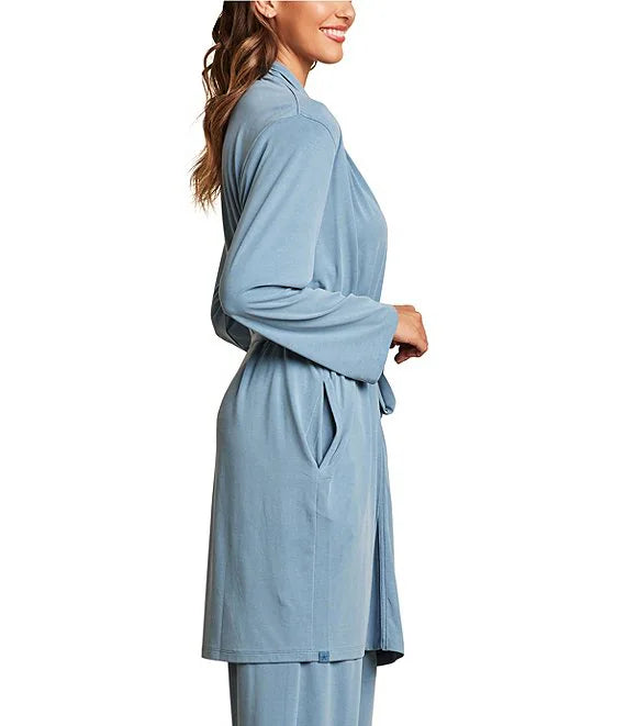 Malibu Collection Sand Washed Jersey Midi Robe in Seashore