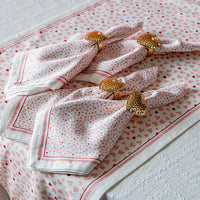 Love You More Napkin Set/4 - Pink