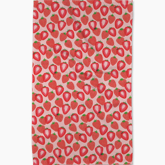 So Many Strawberries Tea Towel