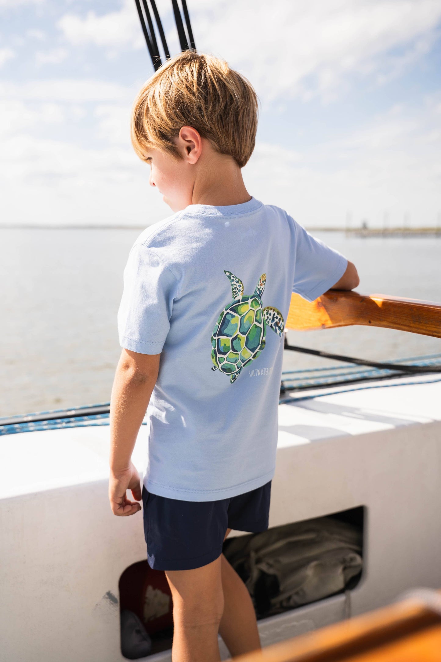 Sea Turtle T-Shirt - Blue