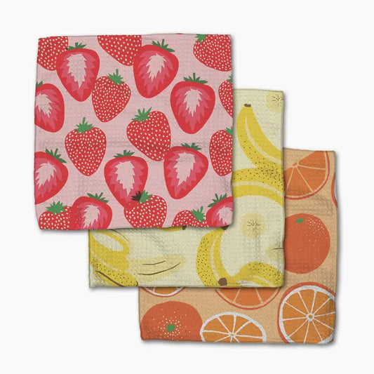 Favorite Fruit Dishcloth Set of 3