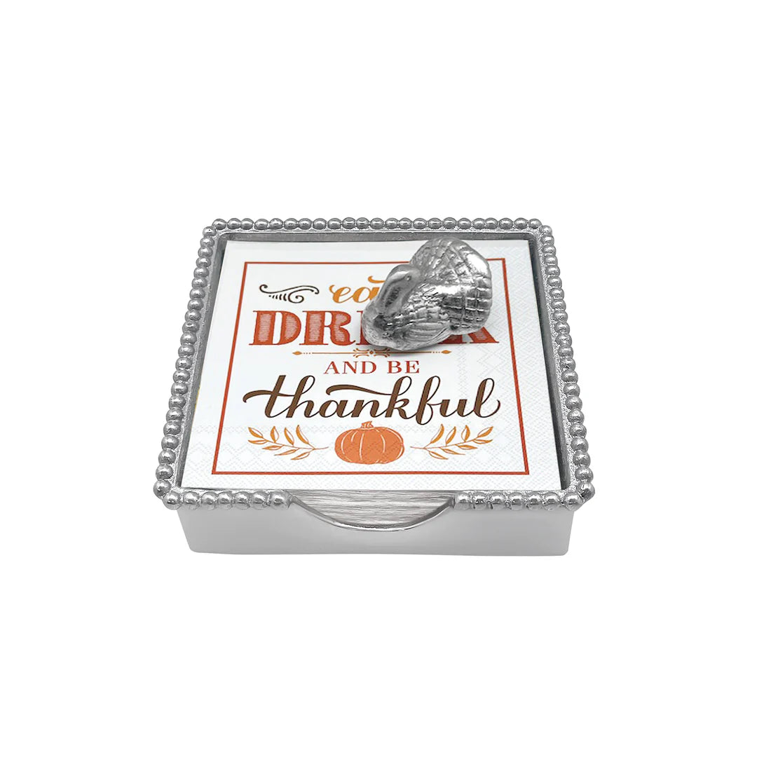 Turkey Beaded Napkin Box Set