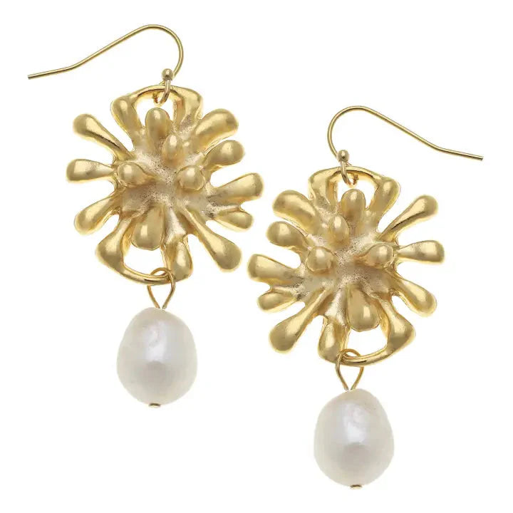 Starburst Pearl Earrings