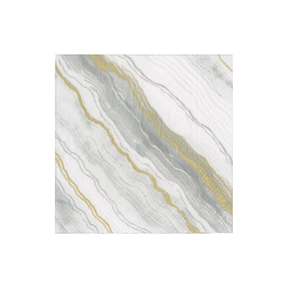 Marble Grey Cocktail Napkin