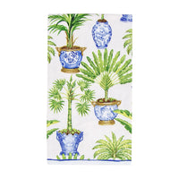 Potted Palms White Napkin