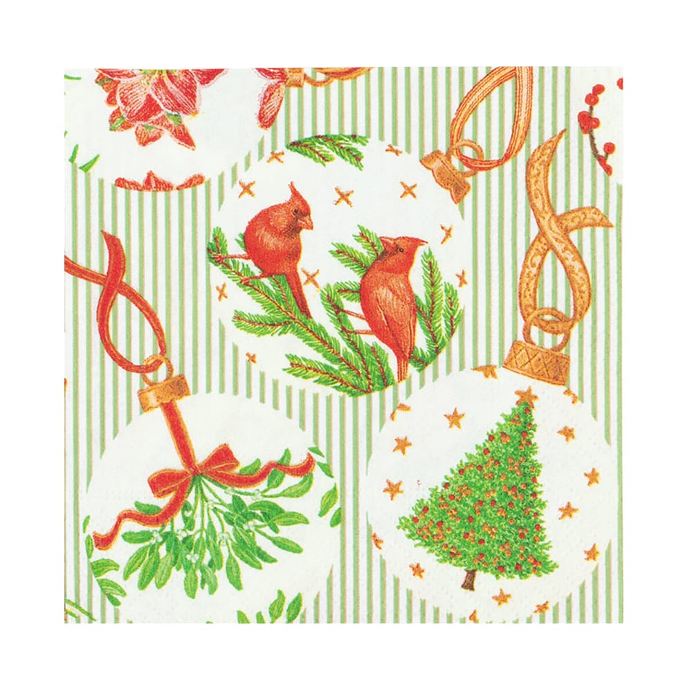 Caspari Botanical Ornaments Napkin, Luncheon