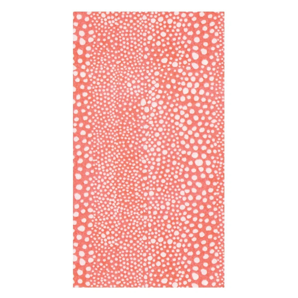 Pebble Coral-Paper Linen Guest Towels Airlaid - 12 In