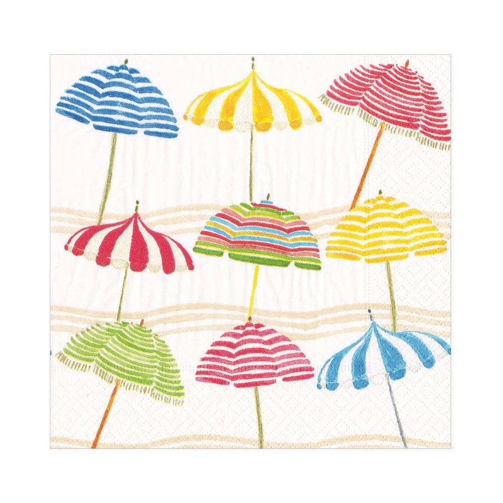 Beach Umbrellas Luncheon Napkin