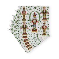 Caspari Nutcracker Christmas Napkin, Cocktail