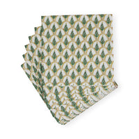 Deco Christmas Gold Cocktail Napkin