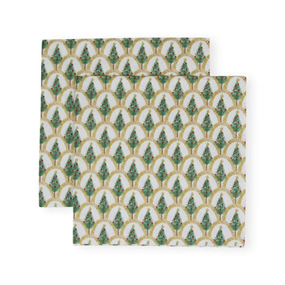 Deco Christmas Gold Cocktail Napkin
