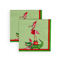 Caspari Zooey Christmas Napkin, Cocktail