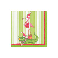 Caspari Zooey Christmas Napkin, Cocktail