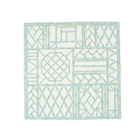 Bamboo Screen Robin's Egg-Ppr Linen Napkin Airlaid Cocktail-15 In