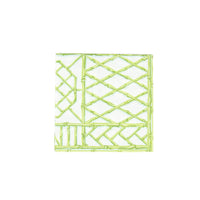 Bamboo Screen Moss Green-Ppr Linen Napkin Airlaid Cocktail-15 In