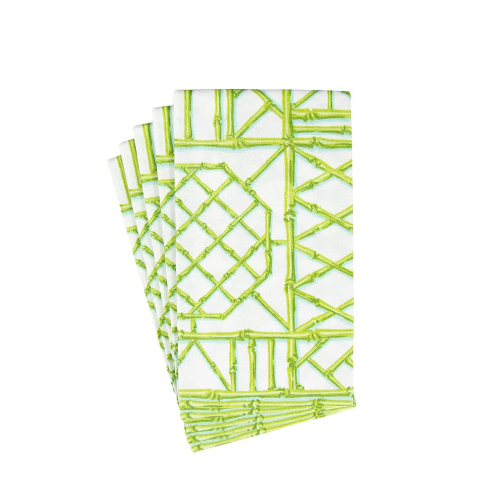 Bamboo Screen Moss Green-Ppr Linen Guest Towels Airlaid - 12 In