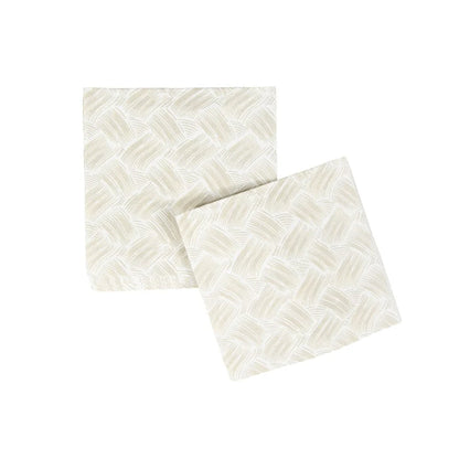 Basketry Flax-Paper Linen Napkin Airlaid Cocktail-15 In