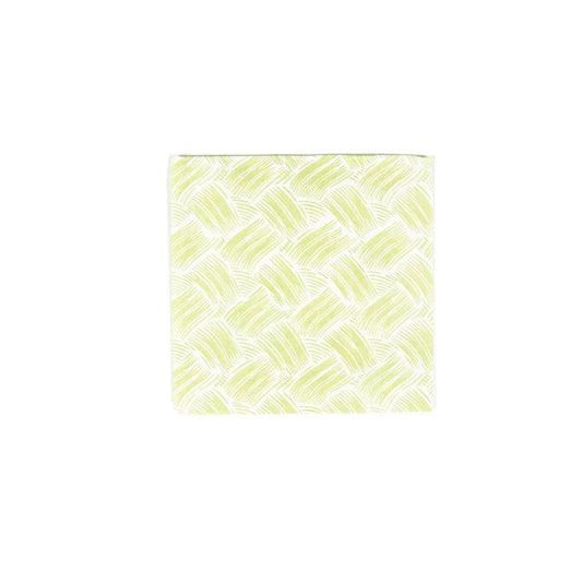 Basketry Moss Green-Paper Linen Napkin Airlaid Cocktail-15 In