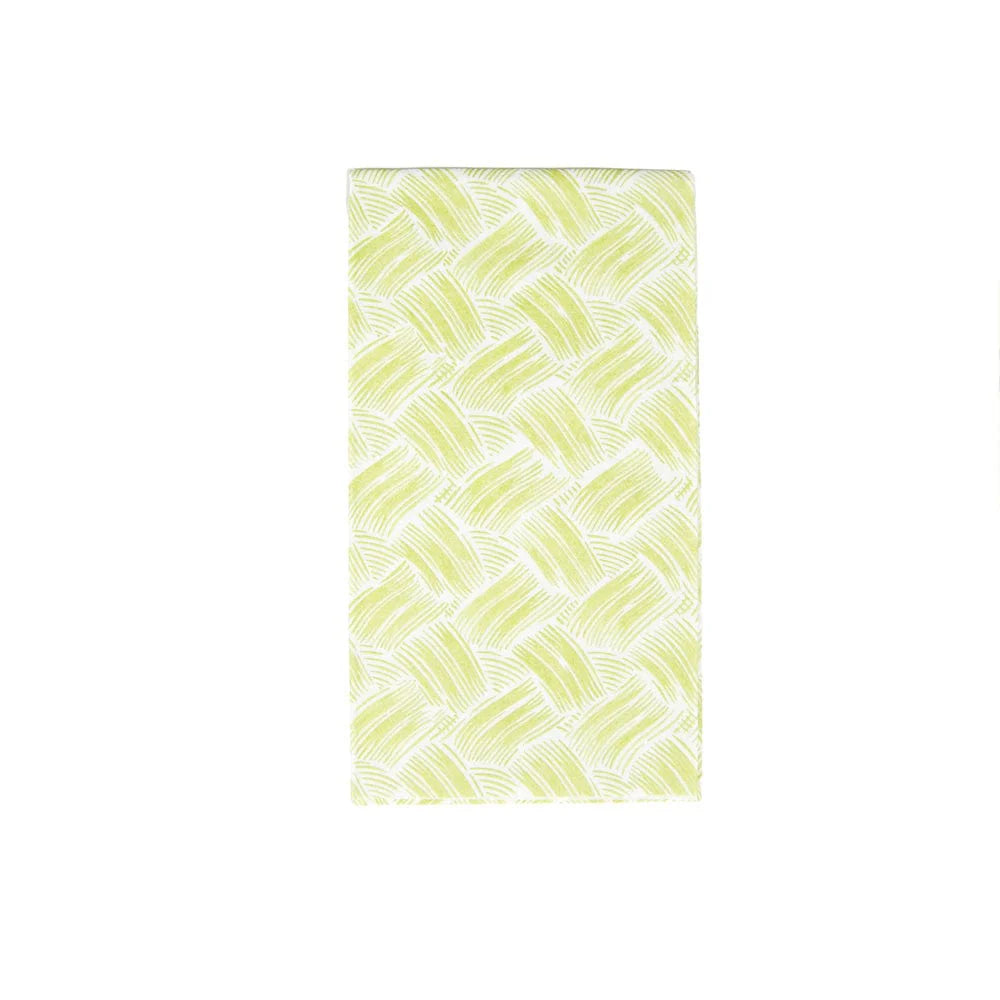Basketry Moss Green-Paper Linen Guest Towels Airlaid - 12 In
