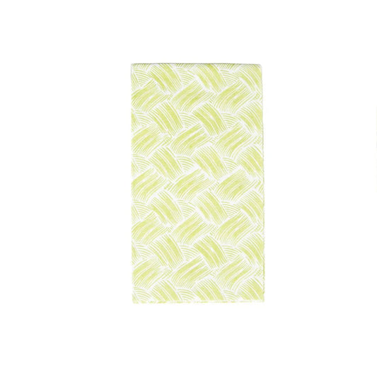 Basketry Moss Green-Paper Linen Guest Towels Airlaid - 12 In