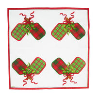 Christmas Pickleball Cocktail Napkin