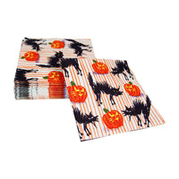 Caspari Halloween Cats Napkin, Cocktail