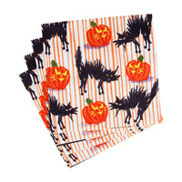 Caspari Halloween Cats Napkin, Cocktail