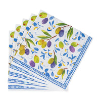 Caspari Mediterranean Blue Napkin, Luncheon