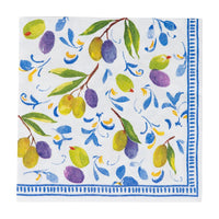 Caspari Mediterranean Blue Napkin, Luncheon