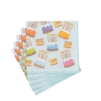 Caspari Cake Frosting Paper Linen Napkin, Cocktail