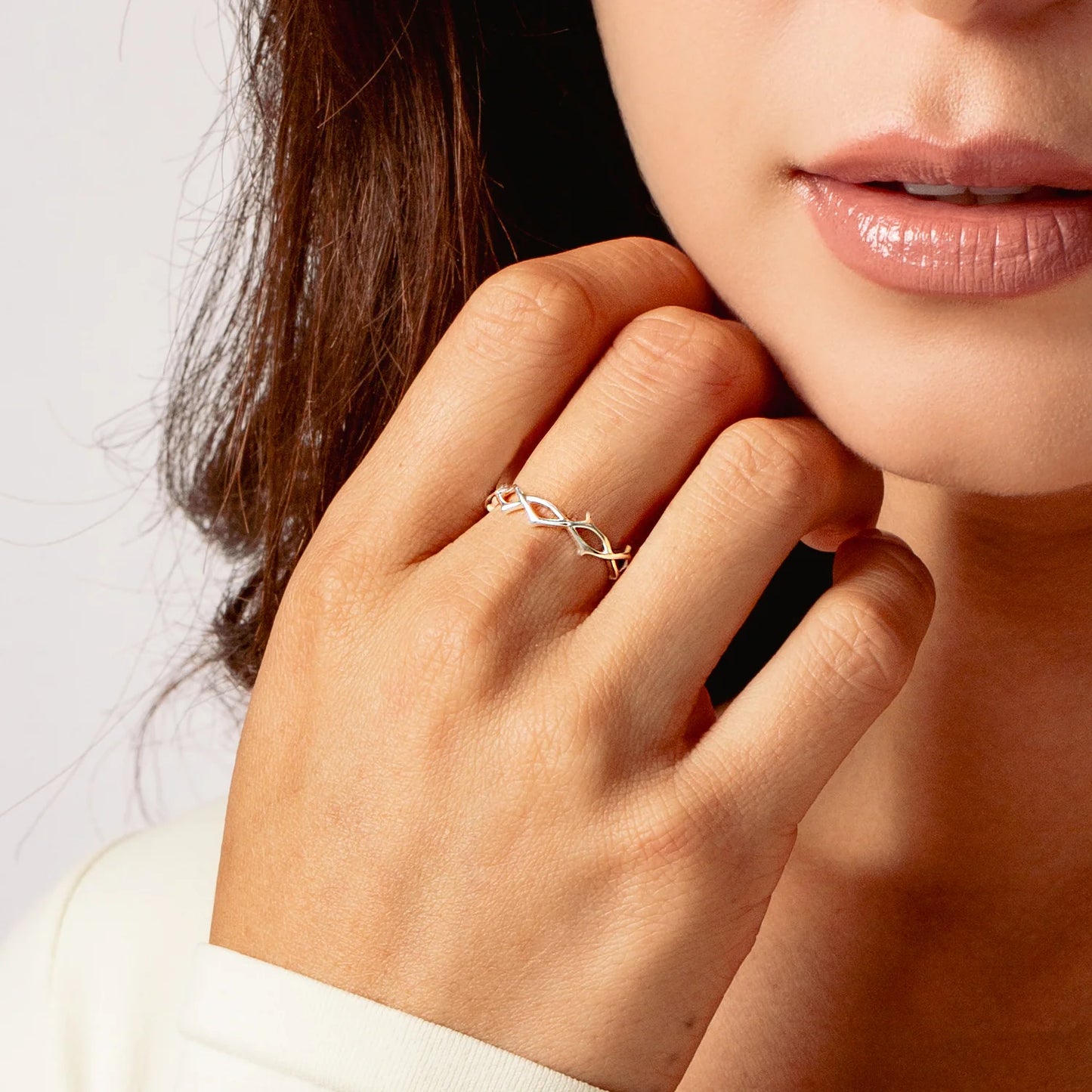 Crown of Thorns Band Ring