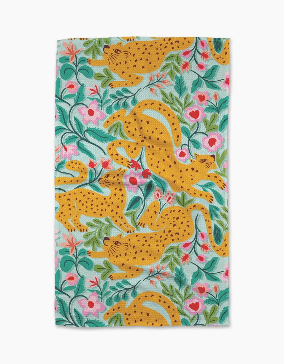 Cheetah Haven Tea Towel