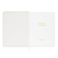 Undated Weekly Planner, Pale Pink