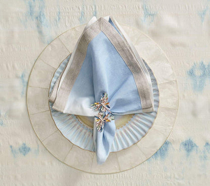 Round Capiz Placemat in Natural