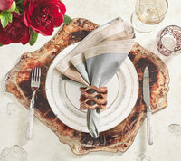 Dip Dye Napkins in Earth Tones