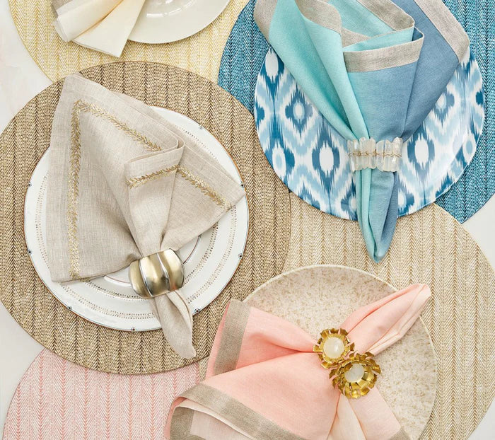 Herringbone Placemat in Tan